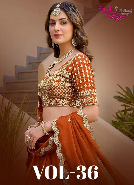 Zeel Vol 36 Rangoli Silk Work With Zari And Sequence Work Lehenga Choli